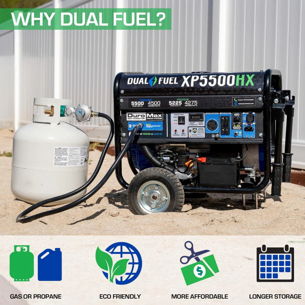5,500 Watt Dual Fuel Portable Generator G26880