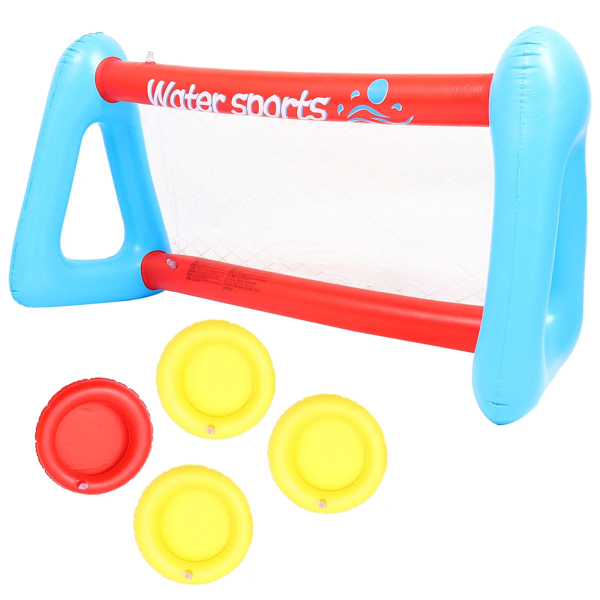 Inflatable Pool Float Set with Volleyball Net and Volleyballs E7784