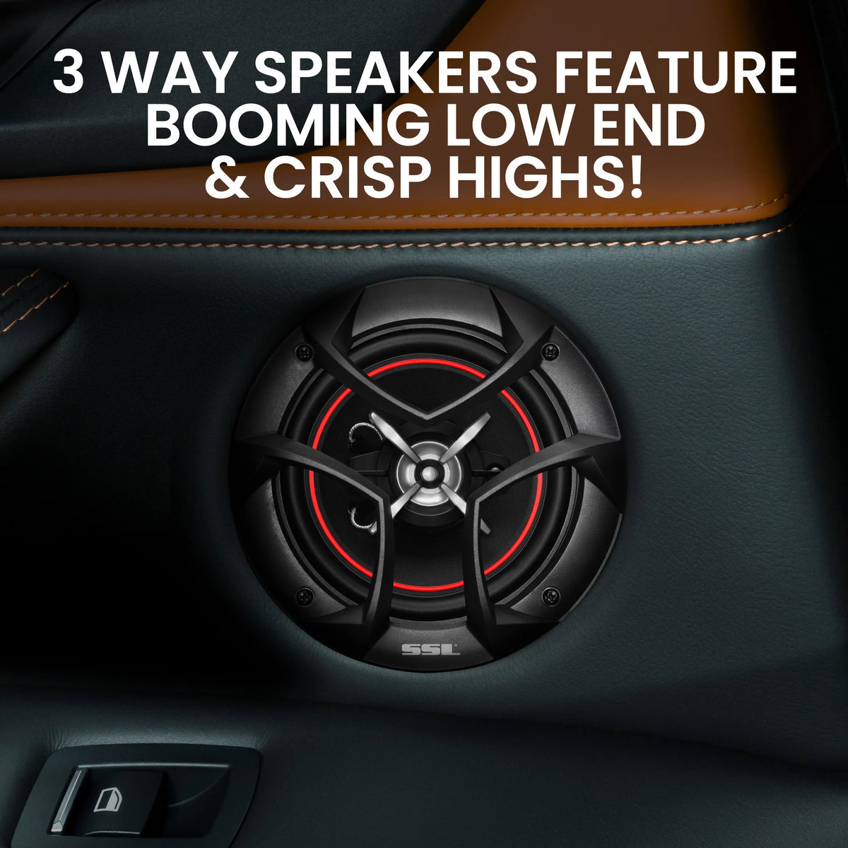 5.25 Inch 3 Way Coaxial Car Speakers H97891