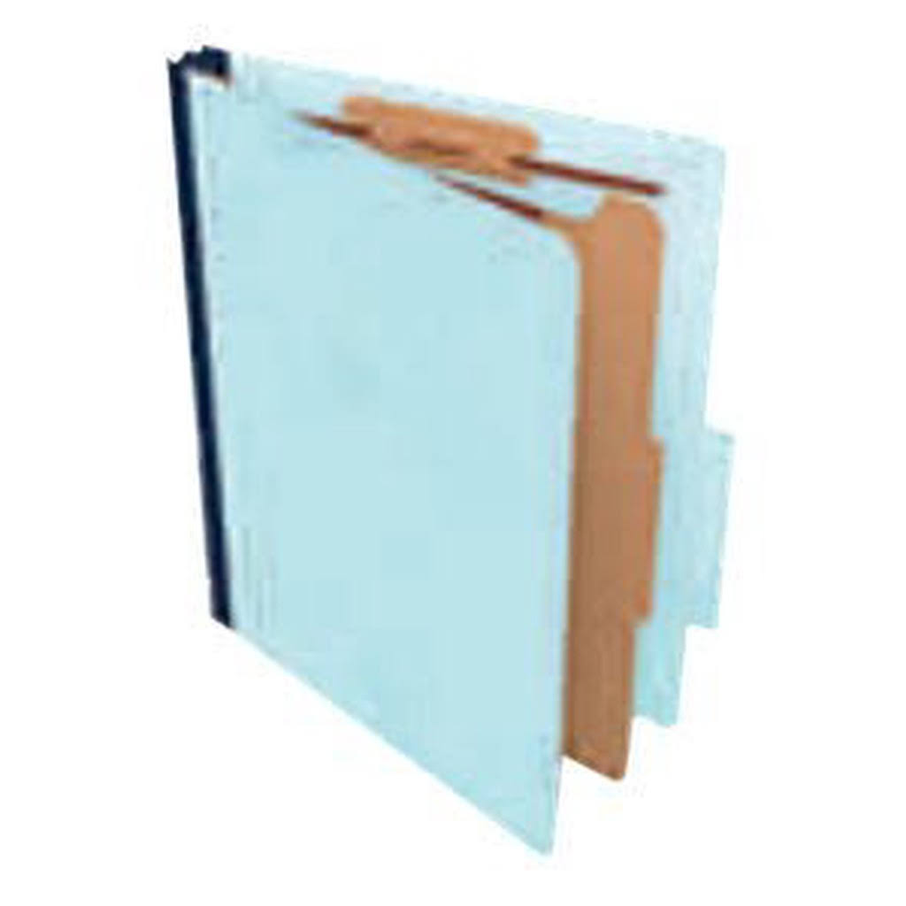 Light Blue Pressboard Classification Folder, Letter size, 20/Box M66733