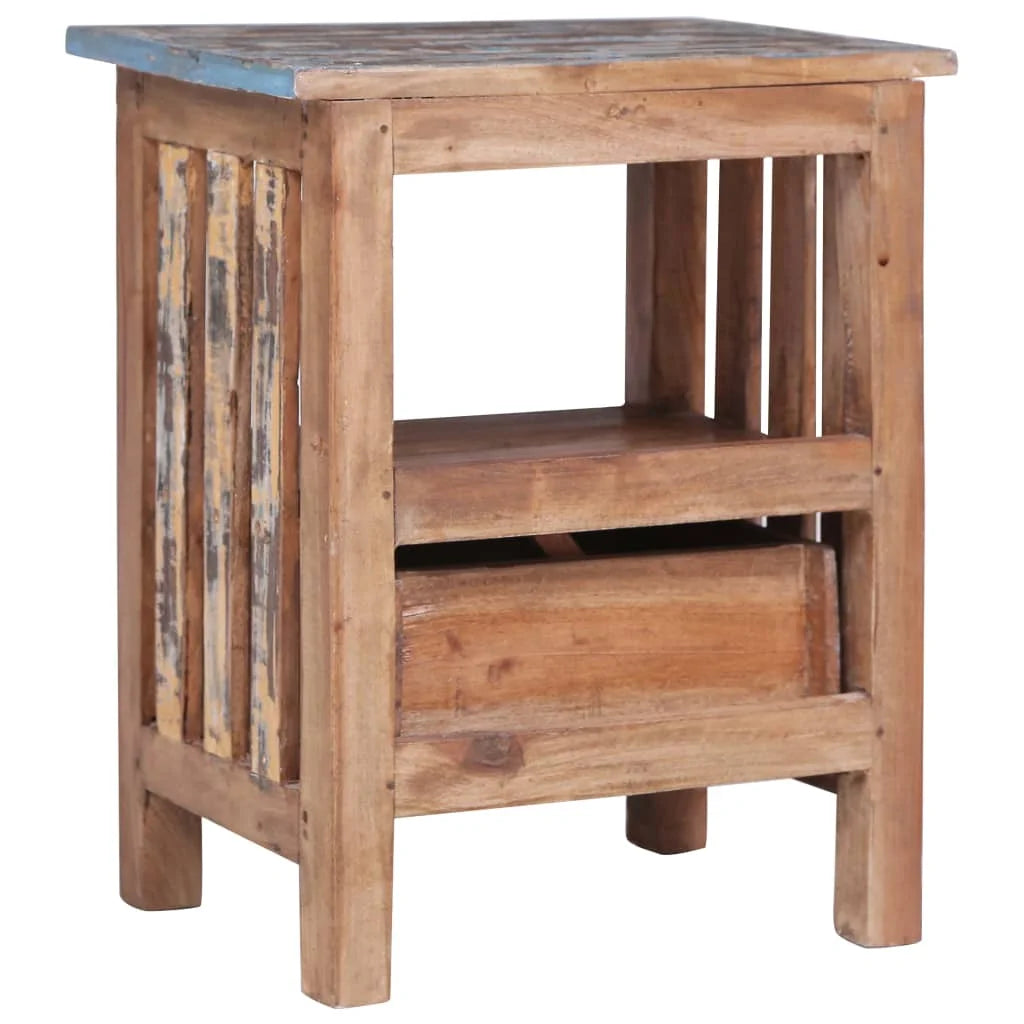 Solid Reclaimed Wood Bedside Cabinet W466