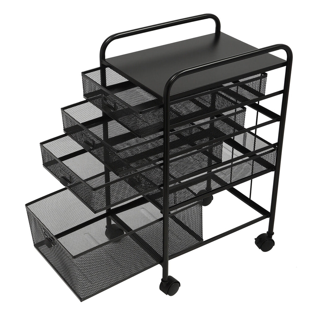 Metal 5 Drawers Rolling File Storage Cabinet with Wheels B534