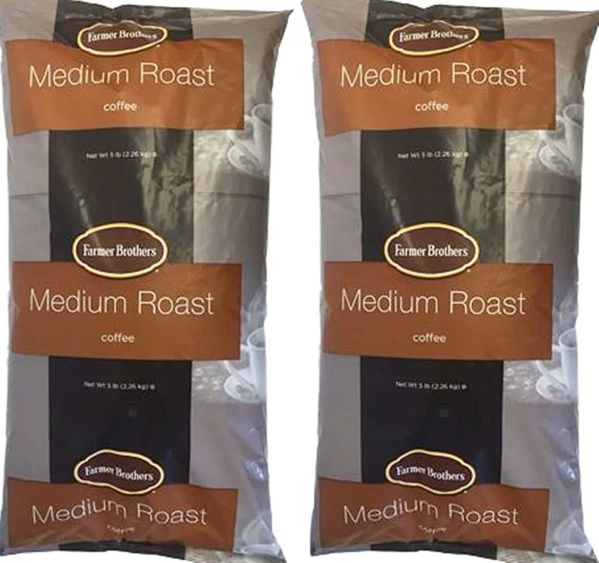 (2 Pack) Ground Coffee, Medium Roast, 80 Oz F638453