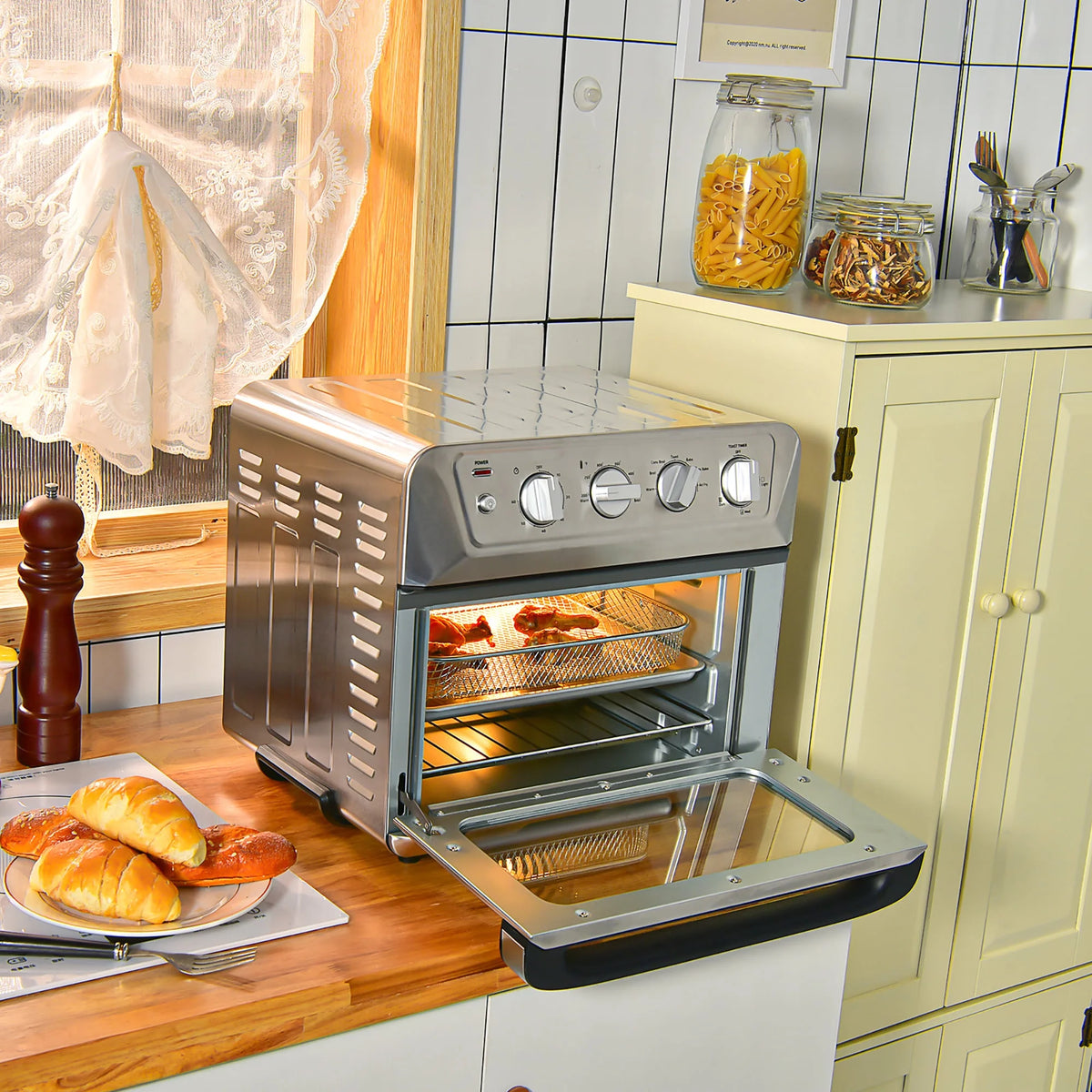21.5QT 1800W Air Fryer Toaster Oven Z825095