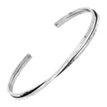 Hammered Double Row Cuff Bracelet in Sterling Silver U1856