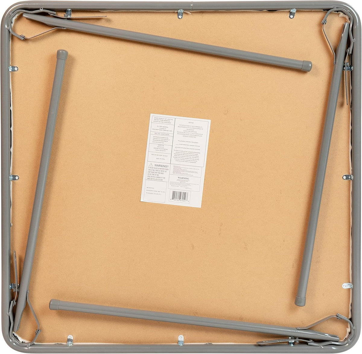 Gray Square Folding Card Table C2923