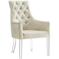 Cream White Dining Chair Set of 2 H6385