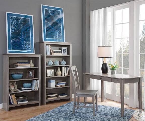 Taupe Gray 84x22 Shaker Bookcase P763
