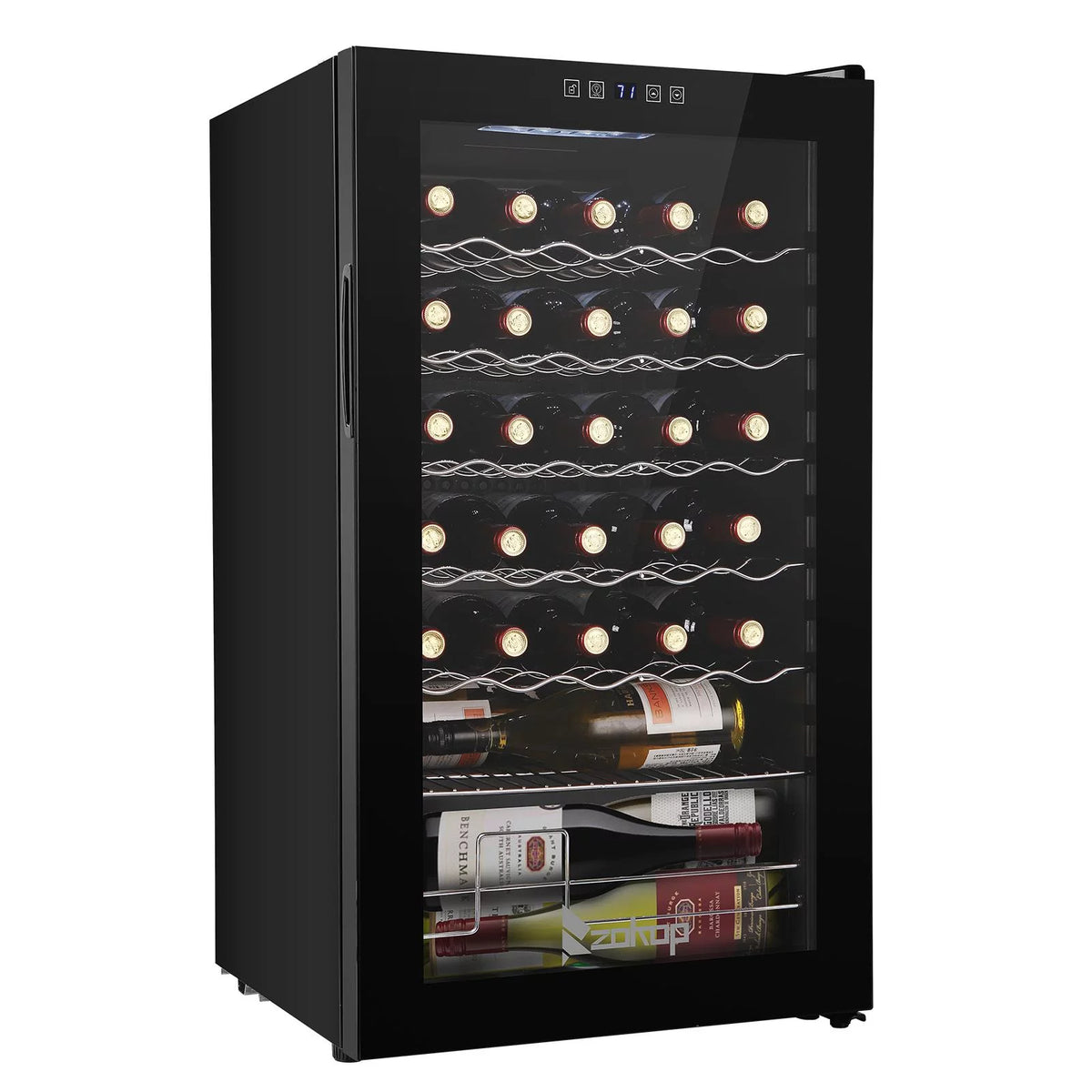 34 Bottle Compressor Wine Fridge, Black J184