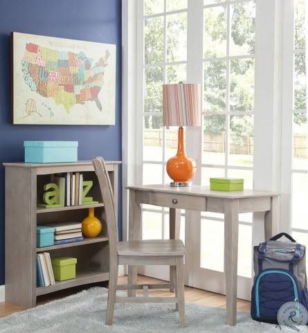 Taupe Gray 84x22 Shaker Bookcase P763