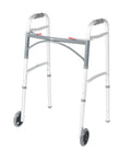 Two Button Folding Walker with 5 Wheels K551