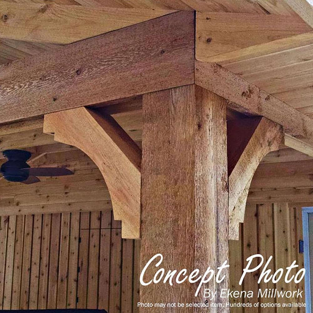 4x22W x 24x22D x 28x22H Imperial Rough Sawn Brace, Western Red Cedar O56948
