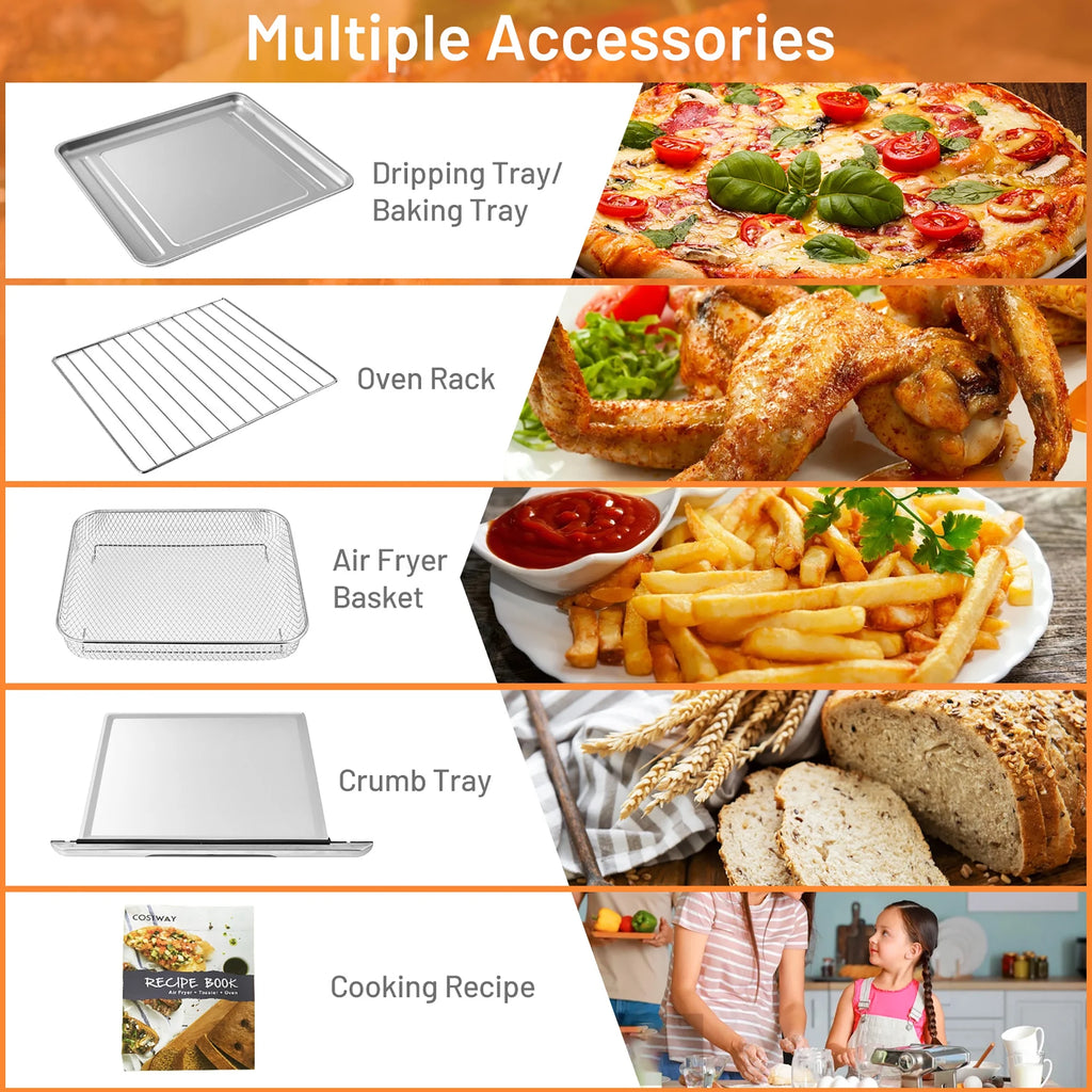 21.5QT 1800W Air Fryer Toaster Oven Z825095