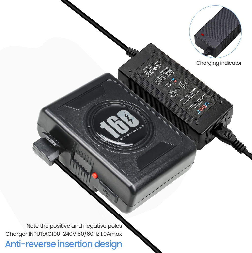 155Wh Gold Mount Battery with D-tap Charger and D-Tap Output Cable L973079
