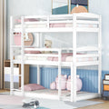 White Triple Bunk Bed G891124