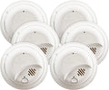 6 Pack Hardwired Smoke Alarm with Battery Backup I953381
