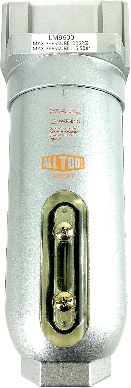 3/4 NPT Compressed Air In Line Filter Dryer Moisture Water Separator Pack of 2 T7321