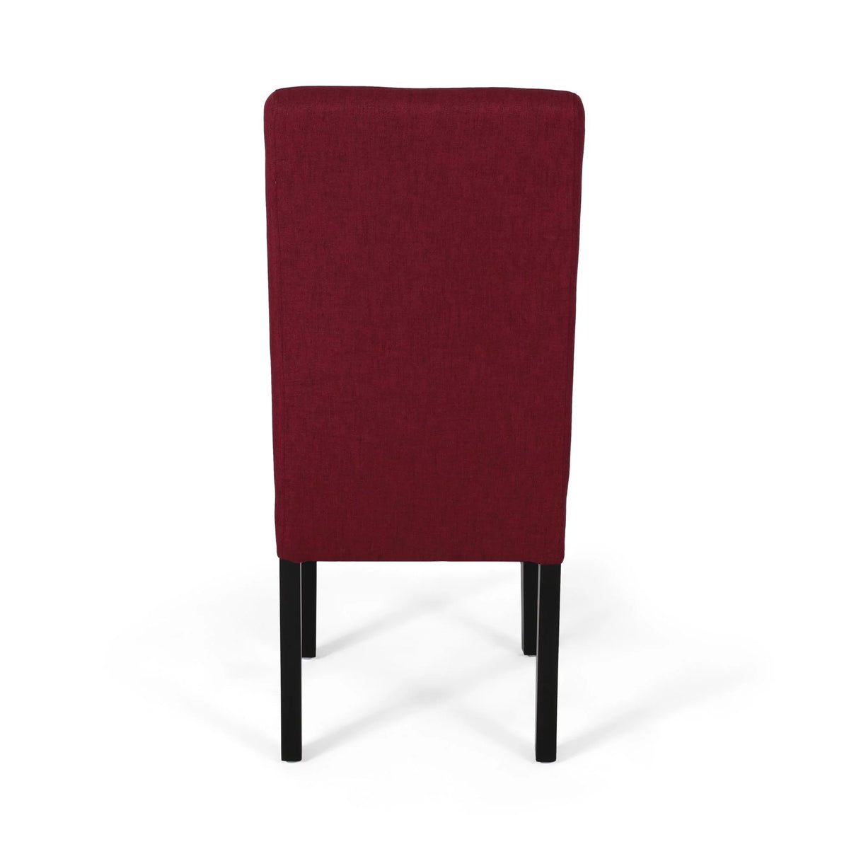 Set of 2 Deep Red Fabric Dining Chairs W2703