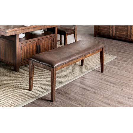 Walnut Finish Dining Bench P87925