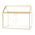 Gold Glass Terrarium Card Holder G764337