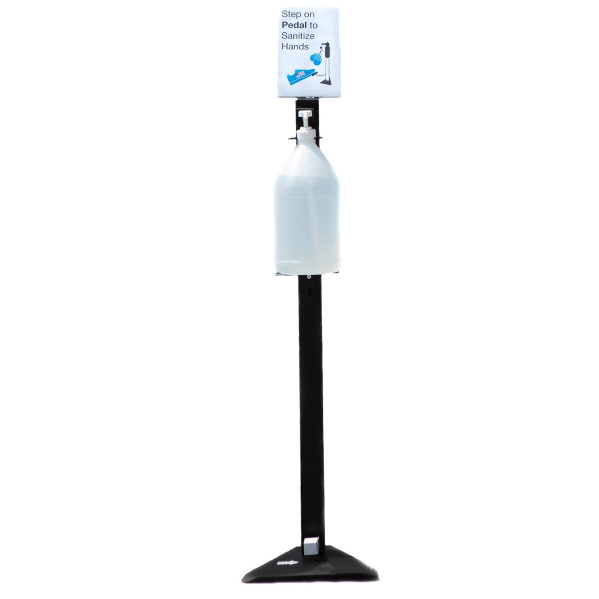 1 Gallon Touchless Foot Operated Hand Sanitizer Dispenser with Sign W24340