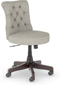 Light Gray Fabric Tufted Office Chair P186