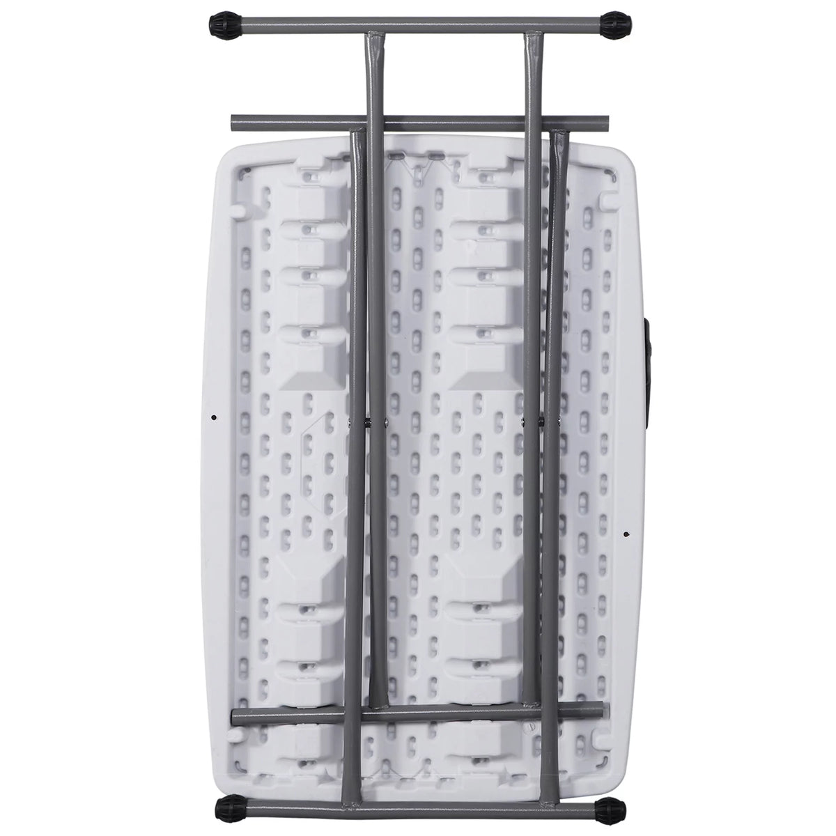 White Adjustable Folding Plastic Table S60938