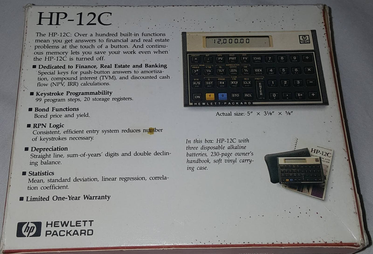 Financial Calculator Y209