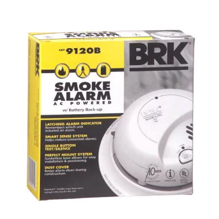 6 Pack Hardwired Smoke Alarm with Battery Backup I953381
