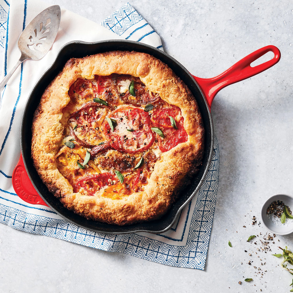 Enameled Cast-Iron 10-1/4-Inch Skillet with Iron Handle D773419