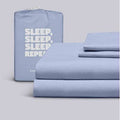 100% Cotton Percale Bed Sheets 4 Piece Set California King Blue B928