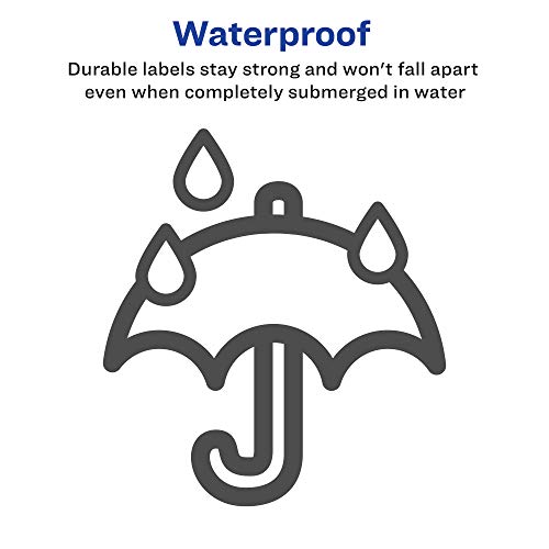 Waterproof Printable Shipping Labels, 2" x 4", White, 100 Blank Mailing Labels V85496