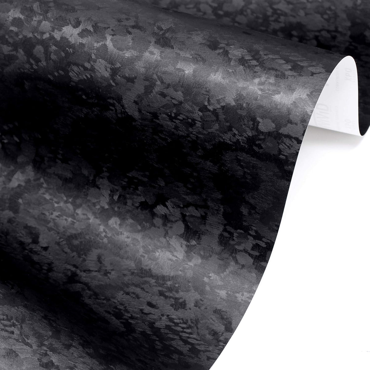 Black Forged Brushed Carbon Fiber Vinyl Wrap (25ft x 5ft) Q112206