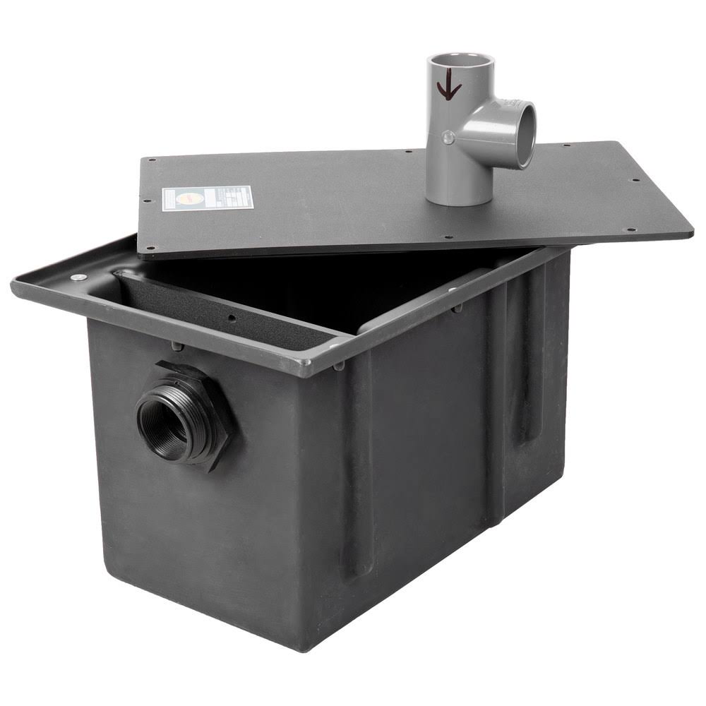 Plastic Grease Trap with 2x22 Threaded Connections Y21070