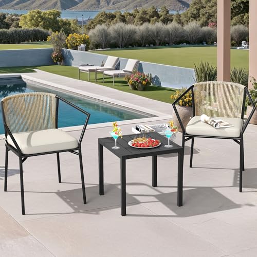 4 Pieces Outdoor Wicker Sectional Sofa Set with Cushions and Side Table K15672