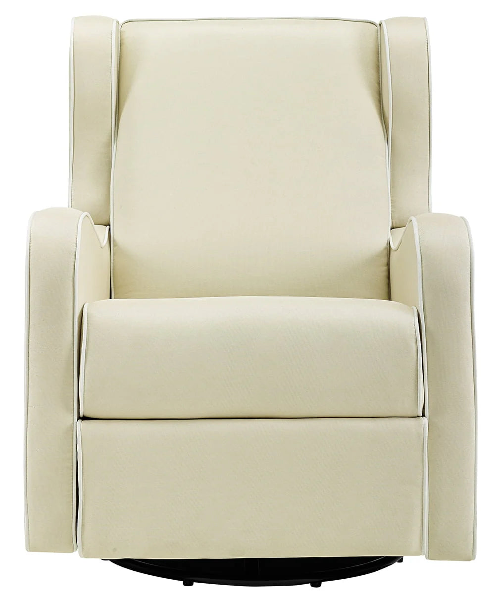 Gray Fabric Upholstered Swivel Gliding Recliner G37639