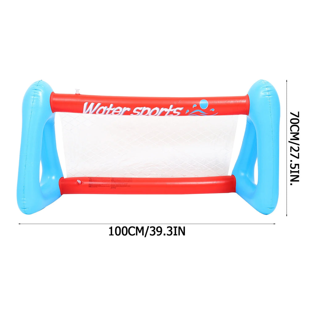Inflatable Pool Float Set with Volleyball Net and Volleyballs E7784