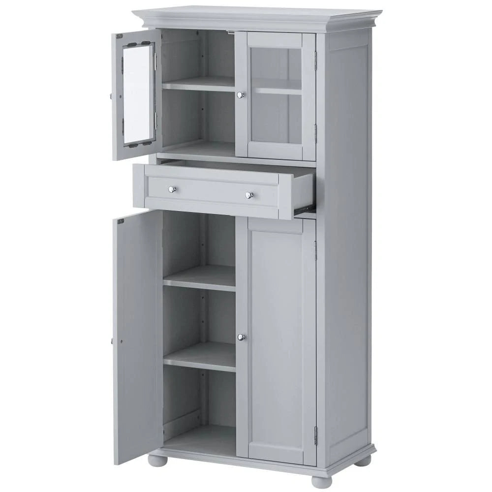 4-Door Tall Cabinet in Dove Grey B36988
