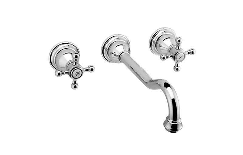 Wall-Mounted Lavatory with Cross Handles G923