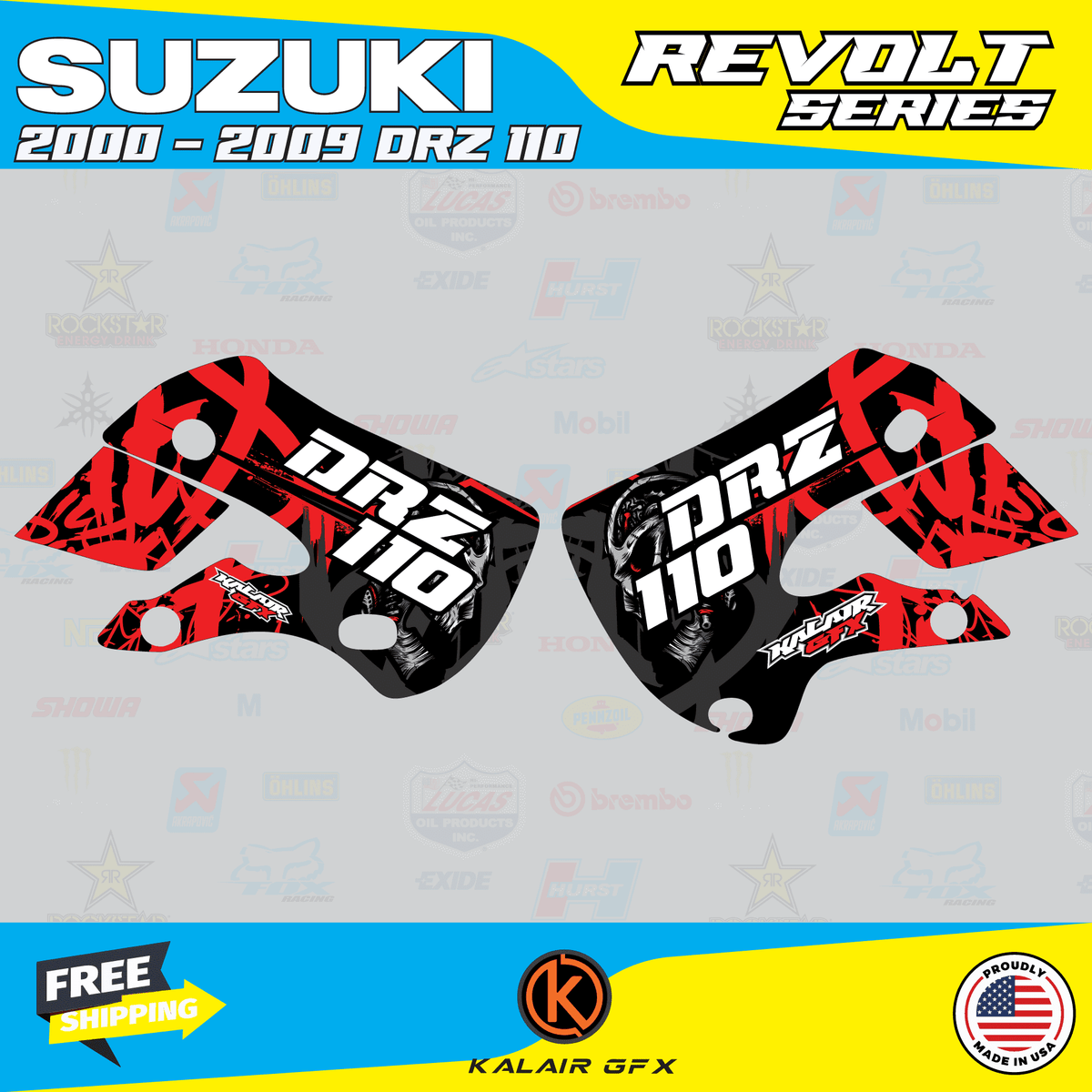 GFX Graphics Kit for Suzuki DRZ110 F231870