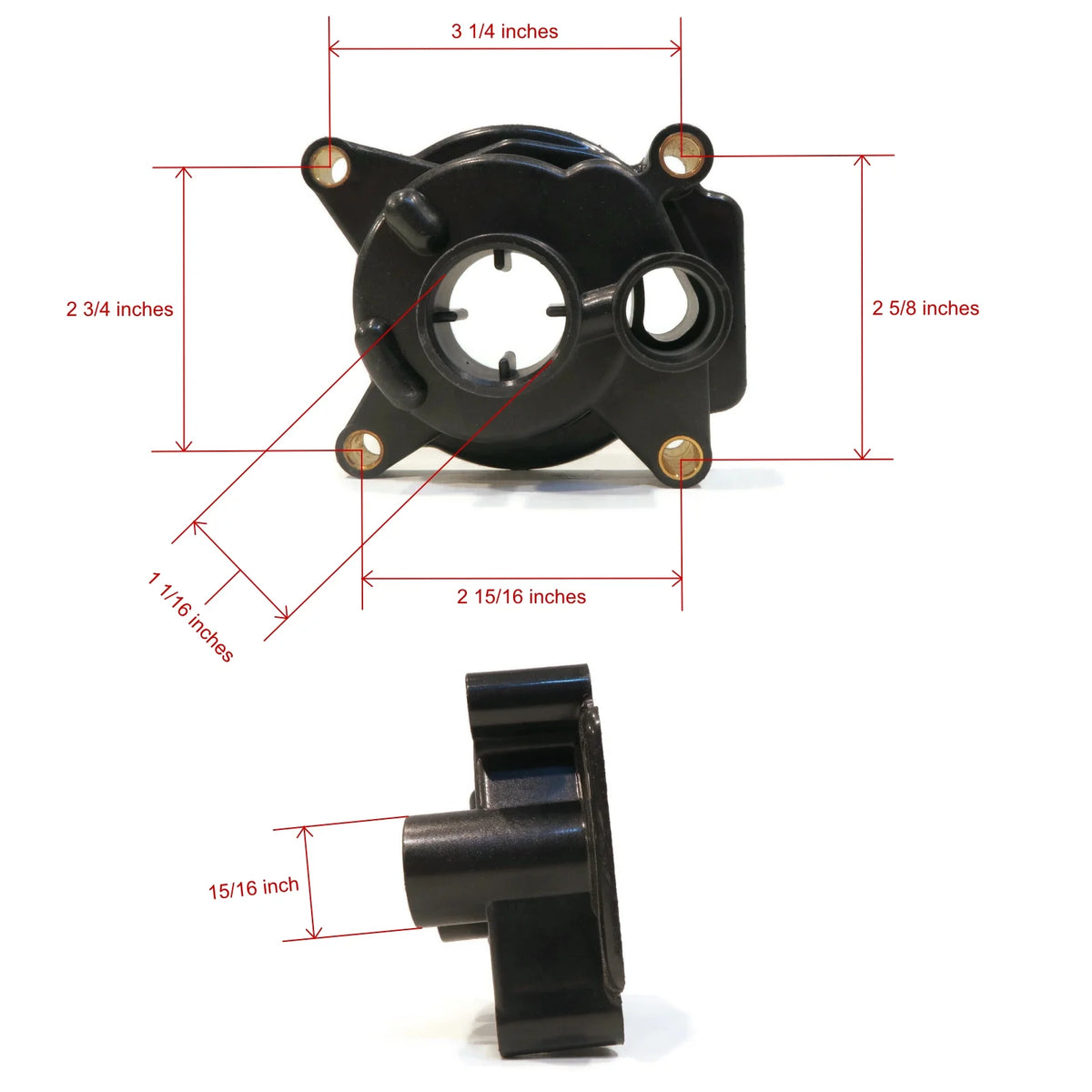 Water Pump Impeller Kit For 1989 Evinrude 45 HP Engine B24436