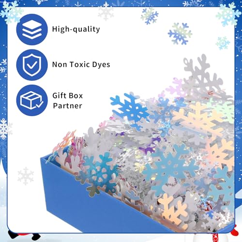 1 Lb Snowflake Glitter Confetti Table Scatter, 2 Pack D6588