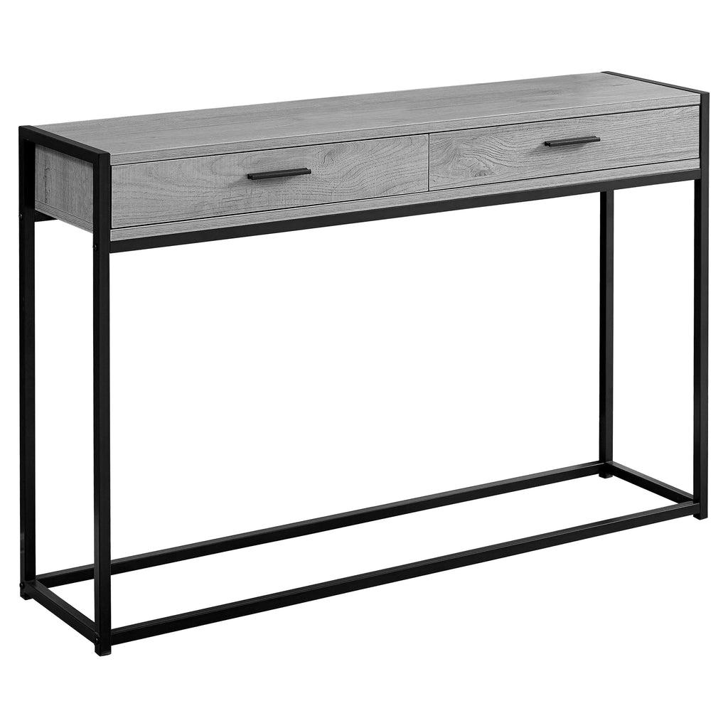 Narrow Grey Metal Accent Table R74322