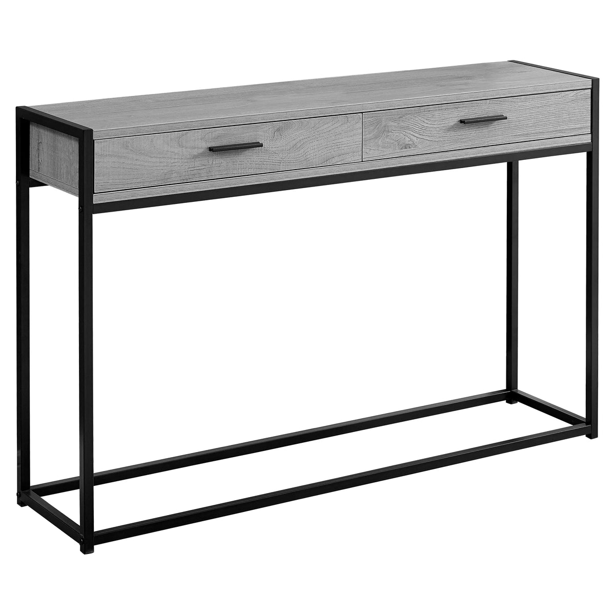 Narrow Grey Metal Accent Table R74322