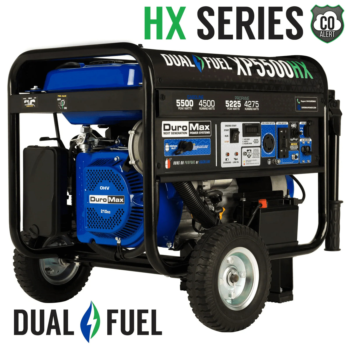 5,500 Watt Dual Fuel Portable Generator G26880