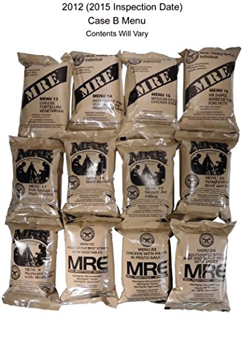 MREs (Meals Ready-to-Eat) Box B, Menus 13-24 R834