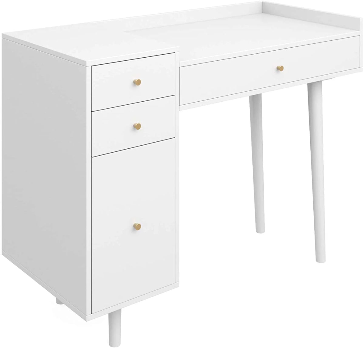 White 4 Drawer Vanity Dressing Table J365777