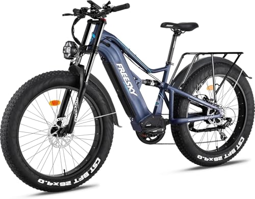 26" Fat Tire Full Suspension Electric Mountain Bike with 48V 30Ah Battery K741