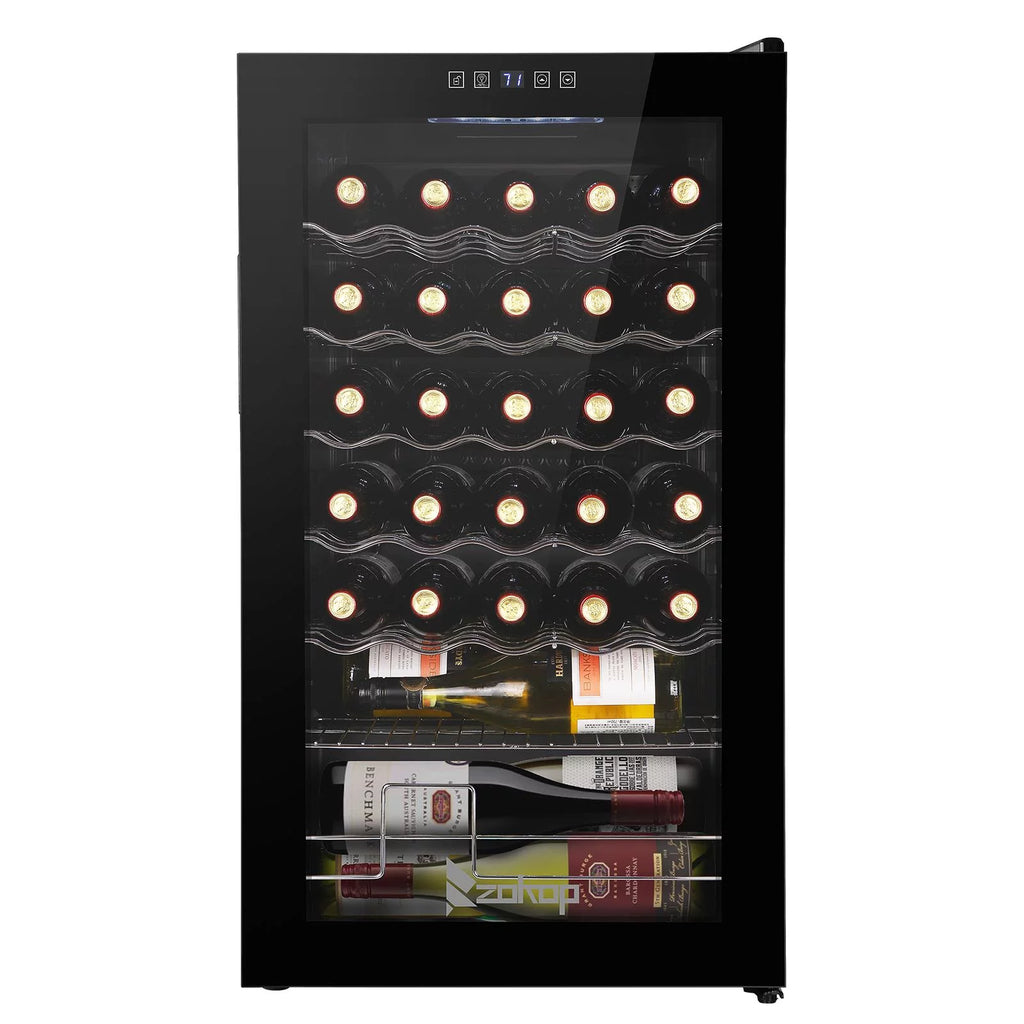 34 Bottle Compressor Wine Fridge, Black J184