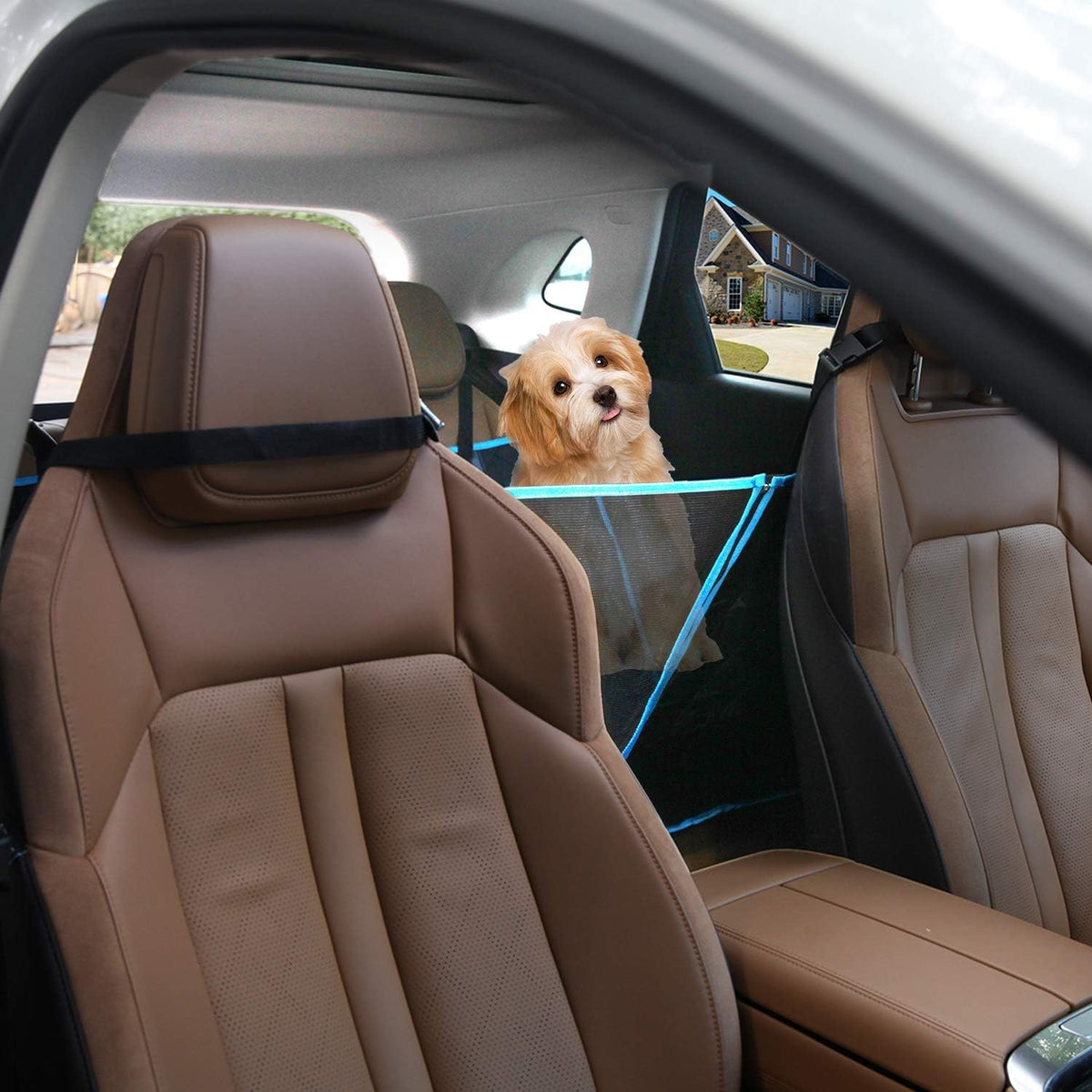 Waterproof Dog Car Seat Cover with Storage Pockets, Pack of 2 R6024